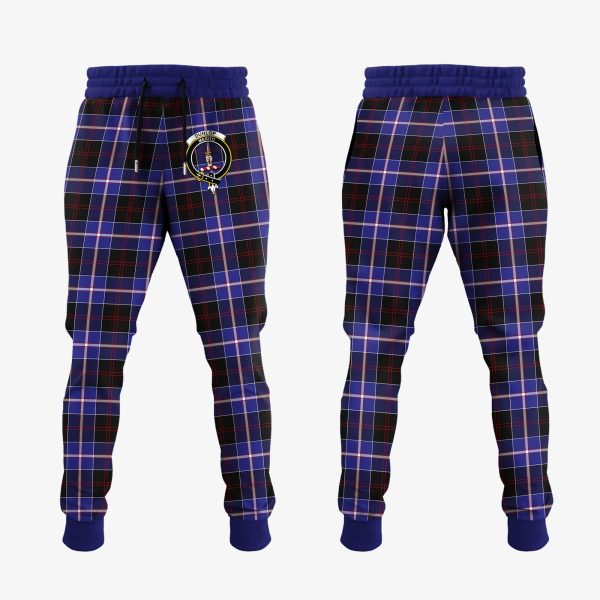 Dunlop Modern Tartan Crest Jogger Sweatpants Cheap