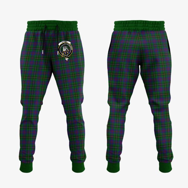 Wood Tartan Crest Jogger Sweatpants Online