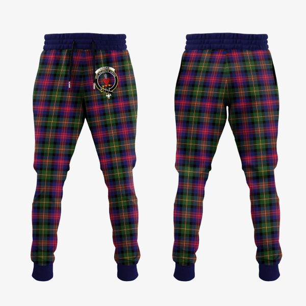 Logan Modern Tartan Crest Jogger Sweatpants Hot on Sale