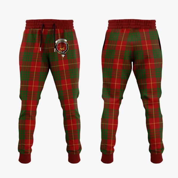 Cameron Tartan Crest Jogger Sweatpants Cheap