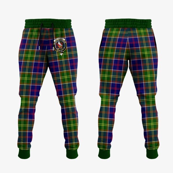 Whitefoord Modern Tartan Crest Jogger Sweatpants Online now