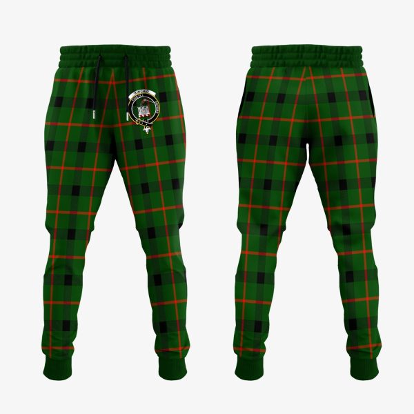 Kincaid Modern Tartan Crest Jogger Sweatpants For Discount