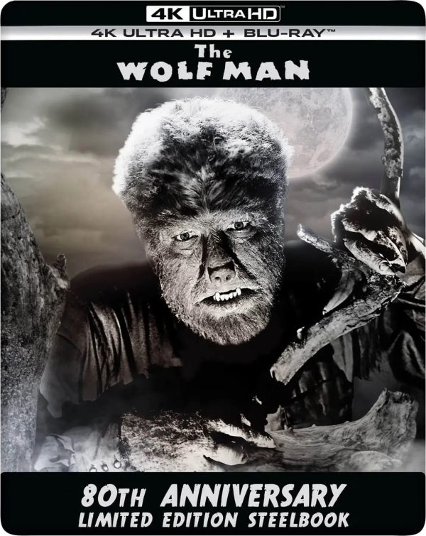 THE WOLF MAN (REGION FREE B IMPORT - LIMITED EDITION) 4K UHD BLU-RAY STEELBOOK Online now